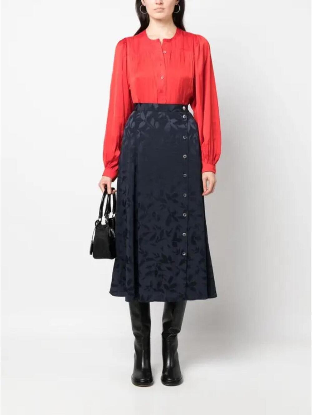 june jac ikat silk skirt - blue Size 42